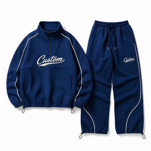 Conjunto de Chaqueta Cortavientos de Nailon para Hombre con Cremallera Completa y Pantalones Jogger para Minoristas Deportivos, MOQ Bajo - Product Image 5
