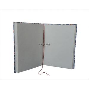 Hermoso regalo indio hecho a mano para alguien, conjunto de diario y bloc de notas cubiertos de tela de algodón para escribir en el diario. - Product Image 3