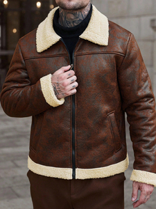 Veste en cuir slim pour homme, best-seller, design personnalisé, taille sur mesure, tissu polaire enduit, logo sur le devant, prix avantageux - Product Image 6