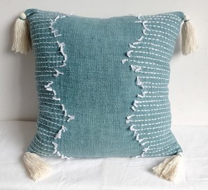 Customised Beautiful Abstract <b>Cushion</b> Cover Polyester Pillowcase with Jacquard Pattern and Simple Color Prints for Home Use - Product Image 2