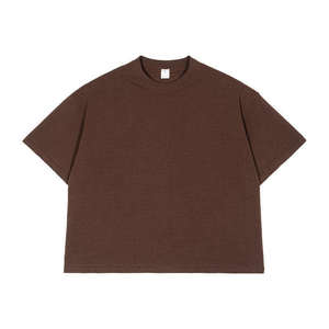 เสื้อยืดโอเวอร์ไซส์ผ้าคอตตอนหนานุ่ม 100% สไตล์สตรีทแวร์ คอกลม แต่งลายกราฟิกโลโก้ OEM ตามสั่ง - Product Image 4