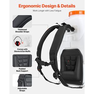 Zaino spruzzatore a Gas da 26,5 cc 0,9 CV da 6.5 galloni serbatoio 24 ugelli bacchetta efficiente 0,9 CV - Product Image 3