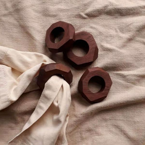Wholesale Handmade <b>Wooden</b> Napkin Ring with <b>Rustic</b> Decorative <b>Table</b> Accessory for Wedding Hotel & Event <b>Dining</b> Export - Product Image 5