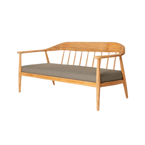 Juegos de sofás modernos minimalistas para el hogar con cojín para 3 personas, de madera de teca, para sala de estar, hogar y balcón. - Product Image 3