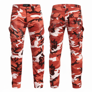 Pantalon cargo camouflage de haute qualité, multi-poches, pour l'extérieur, avec logo personnalisé, pantalon utilitaire décontracté, marque privée acceptée - Product Image 2