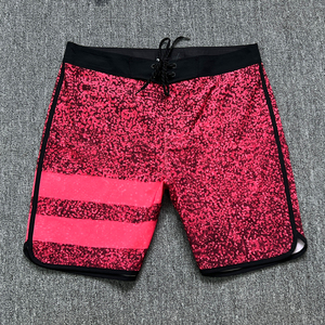 Shorts de bain pour hommes en polyester et élasthanne, à cordon de serrage, séchage rapide, extensibles, imprimés par sublimation, pour la plage et le surf, vente en gros - Product Image 6
