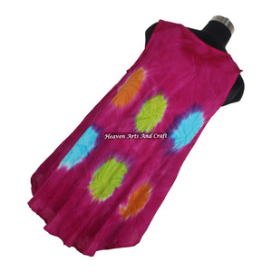 Nuevo Vestido Maxi Sexy de Playa para Chicas, Estilo Tie-Dye, Hecho a Mano en India, Directo de Fábrica y Exportador - Product Image 1