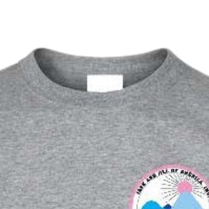 Camiseta Gris de Manga Corta con Cuello Redondo para Adolescentes, con Diseño Gráfico Pequeño en Vinilo, para la Escuela, Uso Diario, Ropa Cómoda para la Calle - Product Image 2