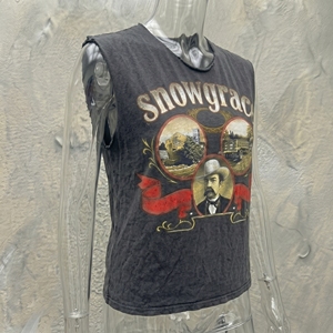 Camiseta sin Mangas de Algodón para Hombre Snowgrace, Estampada, Estilo Vintage, Cuello Redondo, Ropa Casual - Product Image 4