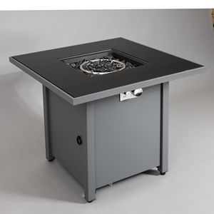 25\" H X 30\" W Steel Outdoor <b>Fire</b> <b>Pit</b> <b>Table</b> with Lid Durable <b>Fire</b> <b>Pits</b> for Outdoor Use - Product Image 4