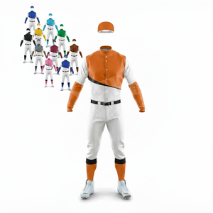 Conjunto de Uniforme de Béisbol para Hombre, Mujer y Jóvenes, Ropa Deportiva Ligera, Transpirable, de Secado Rápido, con Costuras Resistentes - Product Image 1
