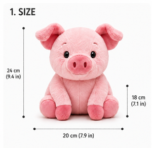 ตุ๊กตาหมูน่ารัก หมูของเล่นนุ่ม หมูตุ๊กตาขนนุ่ม ของเล่นหมูเด็ก หมูบีบได้ ตุ๊กตาหมูสีชมพู การ์ตูนหมู ของขวัญเด็ก ของตกแต่งห้องเด็ก ตุ๊กตาขนนุ่ม - Product Image 2