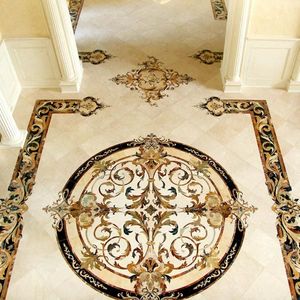 Suelos de Mármol con Incrustaciones Hechos a Mano de Lujo, Impermeables y Antideslizantes para Hospitales e Interiores Elegantes - Product Image 2