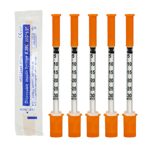 <span class=keywords><strong>Jeringa</strong></span> de <span class=keywords><strong>Insulina</strong></span> Veterinaria Desechable de <span class=keywords><strong>0.3</strong></span> ml, Aguja de 29G y 13 mm para Inyección Animal - Product Image 6