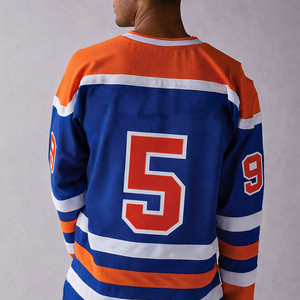 เสื้อฟุตบอลอเมริกันแบบสั่งทำโลโก้ OEM แขนยาว คอวี ผ้าตาข่าย แห้งเร็ว ระบายอากาศได้ดี สำหรับทีม พร้อมปักหมายเลข 3 มิติ - Product Image 2