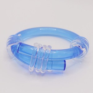 Premium <b>Resin</b> Newest Trendy Chunky <b>Clear</b> Girl Acrylic Cross Strap Winding Thread Transparent <b>Resin</b> Women <b>Resin</b> Bangles - Product Image 2