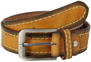 Ceinture en cuir marron avec boucle automatique, haute qualité, design personnalisé de luxe, mode pour hommes, ceinture décontractée en cuir avec boucle ardillon en alliage - Product Image 4