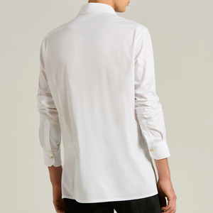 Front Pocket Design With Button Closure And Turn <b>Down</b> Stylish Collar Men Tee Shirt With Custom Logo Casual Wear With Full Sleeve - Product Image 5