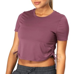 Camiseta de manga corta para mujer, muy vendida / Precio de fábrica al por mayor, camiseta corta para mujer talla adulta, precio al por mayor, camiseta para mujer - Product Image 4