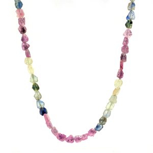 Collier en saphir naturel, argent sterling 925, bijoux en pierres précieuses faits à la main, haute qualité, design unique, collier tendance - Product Image 1