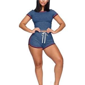 ชุดเซ็ตเสื้อครอปท็อปผ้าแคนวาสวินเทจสองชิ้นสำหรับผู้หญิง ซัมเมอร์ 2026 สไตล์ไฮสตรีท ขายส่งชุดเซ็ตผู้หญิง - Product Image 5