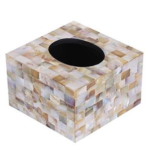 Mother Pearl Tissue Paper Box Customized Size Best Seller <b>MOP</b> Tissue Box Handmade Handicraft Bone Inlay Luxury <b>Wall</b>-Mounted - Product Image 2