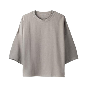 Camiseta Oversize de Algodón con Lavado Ácido para Hombre, Estampado Digital Personalizado, Logo Vintage, Camiseta de Gran Gramaje Estilo Streetwear, Camiseta con Lavado a la Piedra para Hombre - Product Image 2