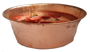 Cuenco de cobre martillado para pedicura de alta demanda con diseño de lujo, disponible al mejor precio desde India - Product Image 6