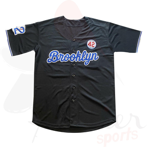 Jersey de Béisbol para Hombre con Bordado Tackle Twill, Precio Económico, Nombre y Número Personalizados, MOQ Bajo, Uniforme de Béisbol para Jugadores de Equipo - Product Image 6