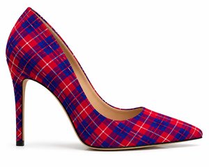 Escarpins à talons aiguilles à bout pointu pour femmes, motif tartan écossais, style écossais, talons hauts à carreaux, fabricant OEM - Product Image 3