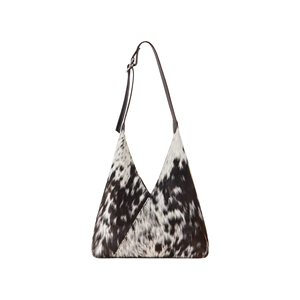 Women's Genuine Cow hair On Leather Hobo Shoulder Bag Real Hair On Cowhide Leather Slouchy Tote Large Capacity Luxury Handbag - Product Image 5