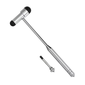 Marteau réflexe Buck de qualité supérieure en acier inoxydable de qualité chirurgicale, percuteur neurologique avec brosse intégrée et marteau à aiguille - Product Image 1
