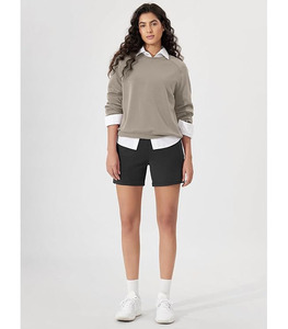 Shorts décontractés pour hommes en molleton 100 % coton, coupe classique, taille haute élastique, brodés, anti-plis, multi-poches, couleur et logo personnalisables - Product Image 3