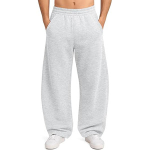 Pantalones de Seersucker con Textura Arrugada, Cintura con Cordón Ajustable, Bolsillos Laterales, Corte Holgado y Ligero para Hombre - Product Image 1