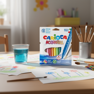 Pennarelli Acquerellabili Carioca 12 Colori con Punta a Pennello, Materiali Artistici - Product Image 3