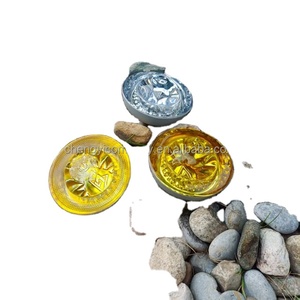 Réflecteur prismatique haute intensité à forte réflexion, plaqué argent, pour la sécurité nocturne, en verre trempé hémisphérique, pour avertissement routier - Product Image 1