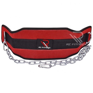 Cinturón de Entrenamiento de Alta Calidad Personalizado de Goma/EVA/Neopreno para Levantamiento de Pesas y Dips con Cadena para Fitness - Product Image 3