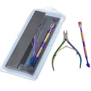 WORLD PRECISION SURGICAL Rainbow - Ensemble de repousse-cuticules en acier inoxydable double extrémité, outil de manucure professionnel, pince à cuticules, pédicure - Product Image 6