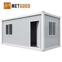 Maison conteneur industrielle démontable à transport facile, cabine de bureau modulaire préfabriquée, logement portable à vendre