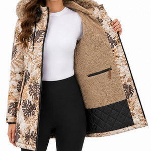 <b>Women's</b> Casual Winter <b>Parka</b> Coat with Adjustable Waist, Warm Quilted Filling Elegant Hooded Design for Fashion Forward Customers - Product Image 6