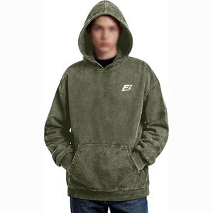 Sudaderas con Capucha Extra Grandes Estilo Vintage Lavado, Personalizadas, de Algodón Pesado, Estilo Urbano, Proveedor y Fabricante de EE. UU. - Product Image 3