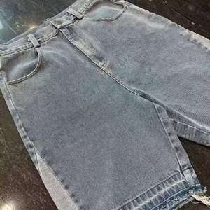 Pantalones Cortos de Mezclilla Personalizados para Hombre, Ligeros, Transpirables, Estilo Urbano, Cintura Media - Product Image 4