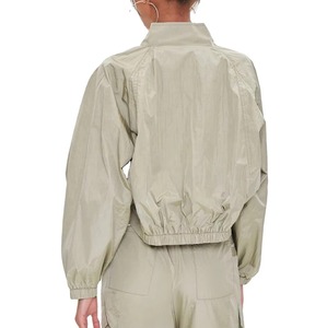 Conjuntos Personalizados para Mujer, Chaqueta con Cierre y Bolsillos Frontales, Pantalones Cortos, Cortavientos de Nailon, con su Propio Logotipo, Trajes Deportivos para Chicas, OEM - Product Image 2