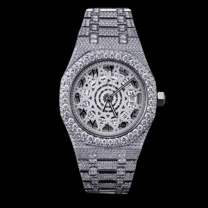 Montre en Moissanite pour Homme, Style Hip Hop, Luxe, Robuste, Disponible au Meilleur Prix - Product Image 1