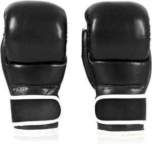 Guantes de Boxeo Profesionales de Cuero Liso para Hombre con Diseño Transpirable y Ligero que Absorbe la Humedad - Product Image 4