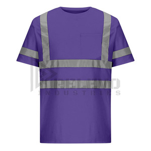 เสื้อทำงานแบบสะท้อนแสง Relevo Hi Visibility สำหรับผู้ชาย ผ้าโพลีเอสเตอร์ ชุดยูนิฟอร์มนิรภัย สไตล์ชุดทำงานก่อสร้าง - Product Image 1