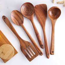 Cucharas de madera para ramen y fideos de estilo japonés para bodas, con logotipo personalizado, curvadas, con espejo dorado, juego de cucharones de madera para sopa china - Product Image 2