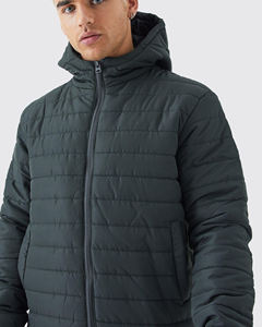 Chaqueta Acolchada de Lona Personalizada 2026, Talla Grande, para Hombre y Mujer, con Capucha, Impermeable, Ecológica, para Invierno y Actividades al Aire Libre - Product Image 4
