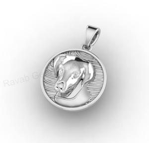 Best Selling Solid 925 Sterling Silver Custom Memorial Personalized Pet Dog Portrait Coin Pendant Necklace Fine Jewelry For Men - Product Image 3