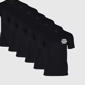 Camisetas Lisas de Cuello Redondo para Hombre, al por Mayor, Personalizadas con Etiqueta Privada, Camisetas al por Mayor - Product Image 1